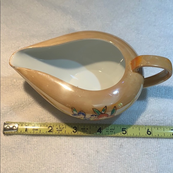 Vintage Orange Lustreware made in Japan cream pot - Picture 6 of 8